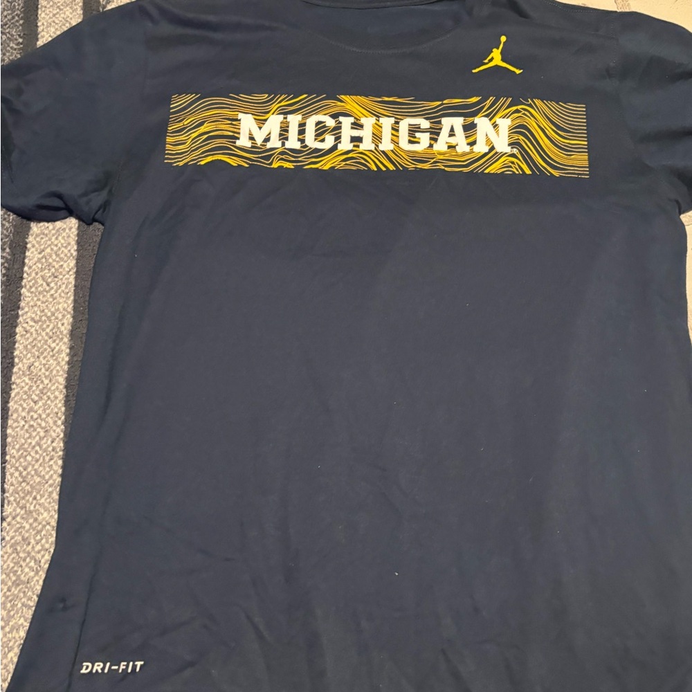 Nike Men's Navy Michigan Dri-FIT Tee